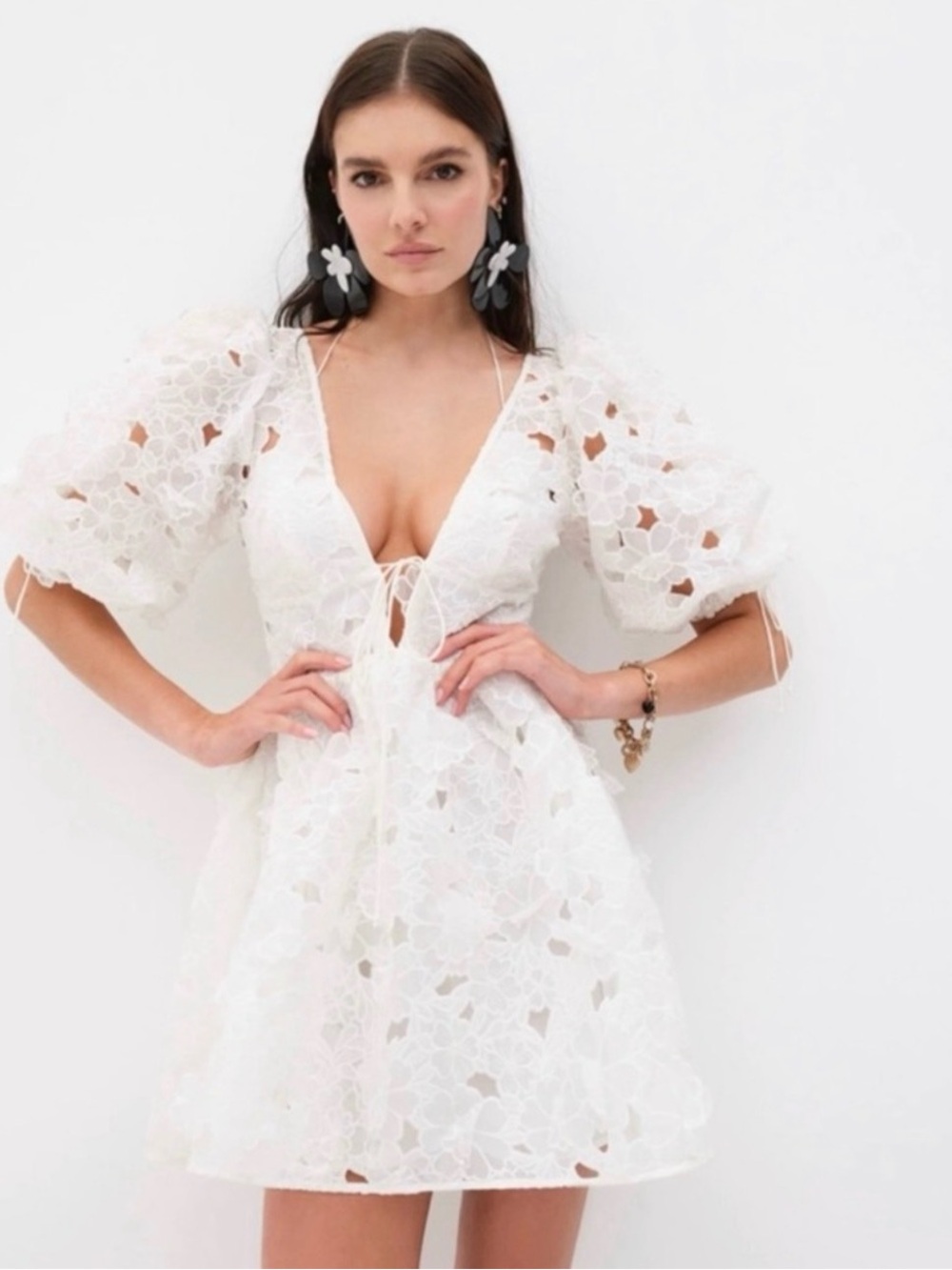 For Love & Lemons Leighton Dress
Size Large 
Worn once